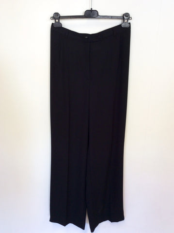 VERA MONT BLACK TUXEDO JACKET, LONG SKIRT AND TROUSER SUIT SIZE 12/14