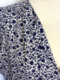 JIGSAW NAVY BLUE & WHITE FLORAL PRINT TEA DRESS SIZE 14