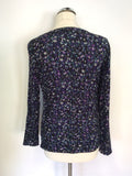 OUI MOMENTS MULTI COLOURED DIAMANTÉ TRIM JUMPER SIZE 12