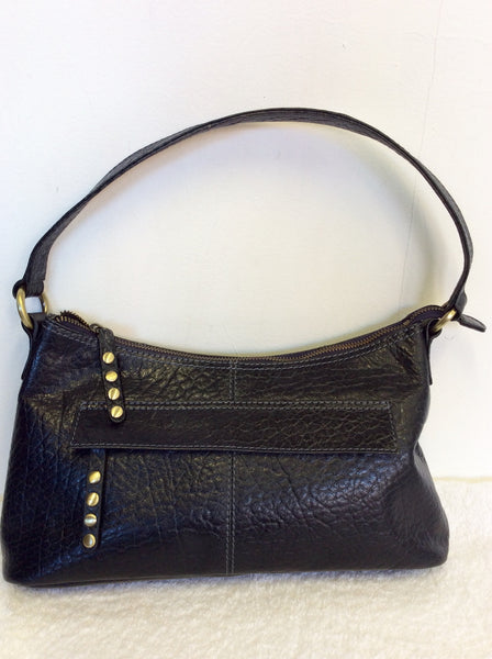 TULA DARK BLUE LEATHER SHOULDER BAG