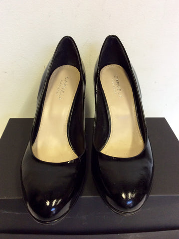 CARVELA BY KURT GEIGER BLACK PATENT LEATHER HEELS SIZE 6/39