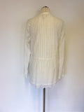 BRAND NEW SANDWICH WHITE COTTON SMOCK SHIRT SIZE 36 UK 10