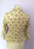 Laura Ashley Cream & Beige Floral Print Cotton Jacket Size 8 - Whispers Dress Agency - Womens Suits & Tailoring - 3