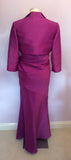 LORCAN MULLANY FOR BELLVILLE SASSOON FUSHIA PINK EVENING DRESS & BOLERO JACKET SIZE 14 - Whispers Dress Agency - Womens Eveningwear - 2