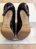 LK BENNETT SHILO BLACK PATENT LEATHER HEELS SIZE 6/39 - Whispers Dress Agency - Sold - 4