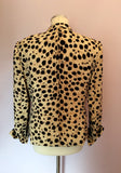 Fink Cream, Beige & Black Print Jacket Size 12 - Whispers Dress Agency - Women suits & Tailoring - 3