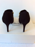 LK BENNETT DOREEN BLACK SUEDE SHOE/ BOOT SIZE 6/39 - Whispers Dress Agency - Sold - 4