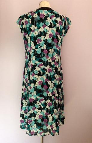 Monsoon Floral Print V Neck Tea Dress Size 12 - Whispers Dress Agency - Womens Dresses - 3