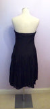 Coast Black Strapless Applique Flower Trim Dress Size 12 - Whispers Dress Agency - Womens Dresses - 4