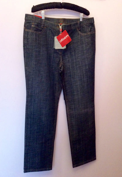 Brand New Olsen Lisa Blue Straight Leg Jeans Size 20 - Whispers Dress Agency - Sold - 1