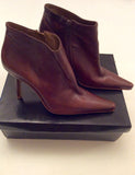 Brand New Schuh Brown Leather Ankle Boots Size 5/38 - Whispers Dress Agency - Sold - 2