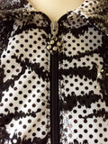 JOSEPH RIBKOFF BLACK & WHITE PRINT TOP & JACKET SIZE 16 - Whispers Dress Agency - Sold - 3