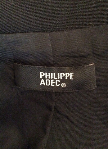 Phillipe Adec Black Jacket & Trouser Suit Size 10/12 - Whispers Dress Agency - Sold - 5