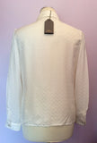 Brand New Mulberry White Tree Print Silk Blouse Size 10 - Whispers Dress Agency - Sold - 2