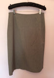 Nitya Grey Embroidered Front Skirt Size 14 - Whispers Dress Agency - Womens Skirts - 2