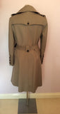 Karen Millen Mink Wool & Cashmere Blend With Black Faux Leather Trim Coat Size 14 - Whispers Dress Agency - Sold - 4