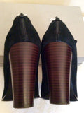 Marks & Spencer Autograph Black Suede Mary Jane Heels Size 5/38 Wider Fit - Whispers Dress Agency - Heels - 6