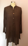 Jaeger Dark Brown Long Over Shirt & Trousers Size 14 - Whispers Dress Agency - Womens Suits & Tailoring - 2