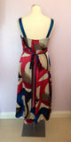 Monsoon Multi Coloured Print Silk Dress Size 12 - Whispers Dress Agency - Sold - 3