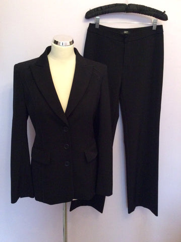 Phillipe Adec Black Jacket & Trouser Suit Size 10/12 - Whispers Dress Agency - Sold - 1