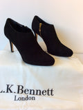 LK BENNETT DOREEN BLACK SUEDE SHOE/ BOOT SIZE 6/39 - Whispers Dress Agency - Sold - 2