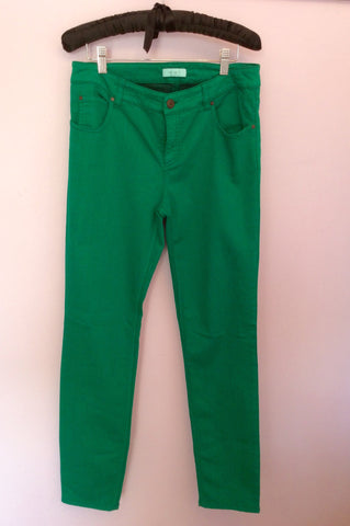 Oui Emerald Green Green Sienna Jegging Straight Leg Jeans Size 14 - Whispers Dress Agency - Sold - 1