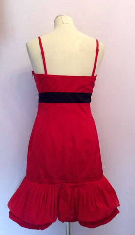 Karen Millen Red Strappy / Strapless Dress Size 12 - Whispers Dress Agency - Womens Dresses - 3