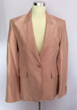 KAREN MILLEN SALMON PINK JACKET & SKIRT SUIT SIZE 12 - Whispers Dress Agency - Womens Suits & Tailoring - 2