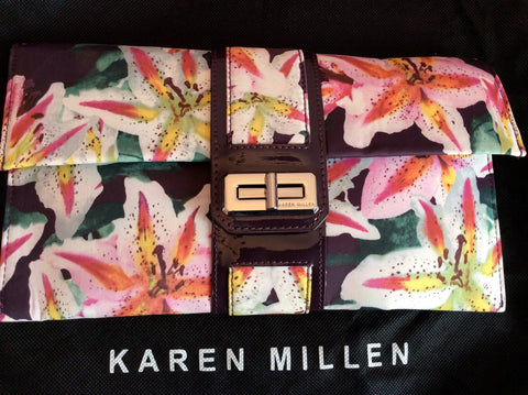 Karen Millen Floral Print Strapless Dress Size 12 & Matching Bag - Whispers Dress Agency - Womens Dresses - 5