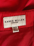 Karen Millen Red Strappy / Strapless Dress Size 12 - Whispers Dress Agency - Womens Dresses - 4