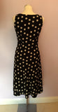 Kaliko Black & White Spot Dress Size 10 - Whispers Dress Agency - Womens Dresses - 3