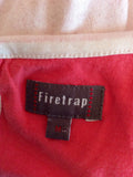 Firetrap Ivory & Coral Trim 'Abril' Cotton Dress Size M - Whispers Dress Agency - Womens Dresses - 3