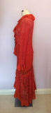 WISH ORANGE LACE CARDIGAN & LONG SKIRT SUIT SIZE M/L - Whispers Dress Agency - Womens Suits & Tailoring - 3