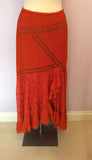 WISH ORANGE LACE CARDIGAN & LONG SKIRT SUIT SIZE M/L - Whispers Dress Agency - Womens Suits & Tailoring - 5