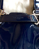 LK BENNETT DARK BLUE PATENT LEATHER LARGE TOTE BAG - Whispers Dress Agency - Sold - 3