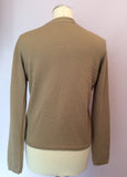 Burberry Camel Wool Cardigan Size S - Whispers Dress Agency - Sold - 2