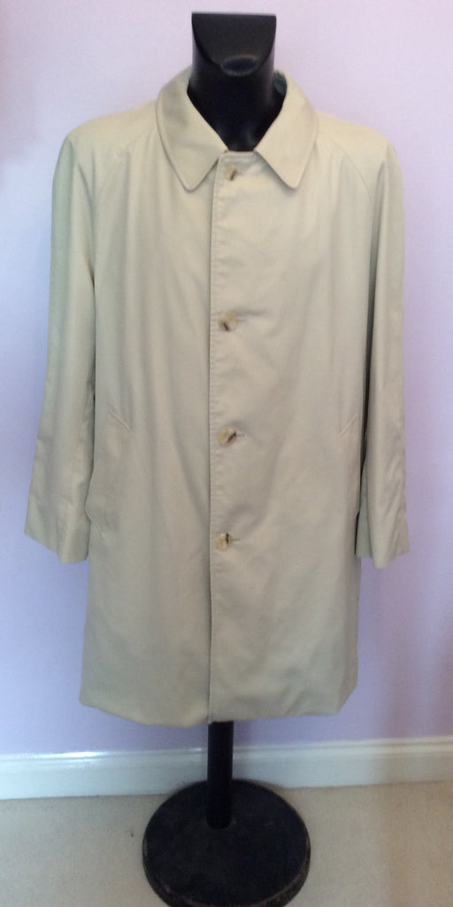 Aquascutum Beige Trench Coat Mac Size XL Whispers Dress Agency