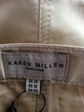 Karen Millen Pale Gold Satin Waistcoat Top Size 14 - Whispers Dress Agency - Sold - 4