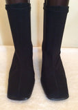 Vincci Black Stretch Ankle Boots Size 4/37 - Whispers Dress Agency - Sold - 3