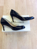 LK BENNETT SABIRA NAVY PATENT LEATHER HEELS SIZE 6/39 - Whispers Dress Agency - Sold - 4