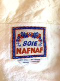Vintage Naf Naf Ivory Silk Quilted Jacket Size XL - Whispers Dress Agency - Sold - 3