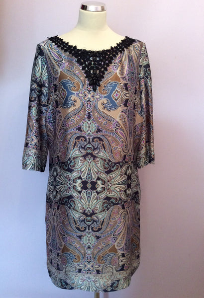 Brand New Per Una Multi Coloured Print Shift Dress Size 16 - Whispers Dress Agency - Womens Dresses - 1