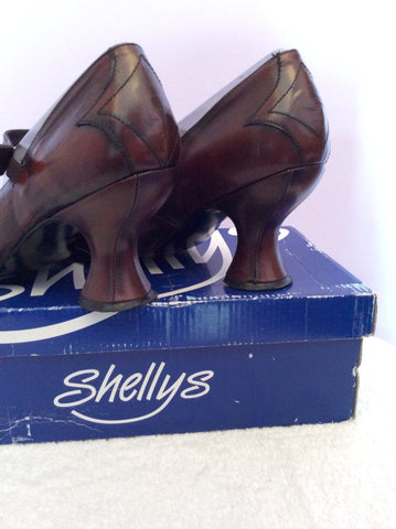 Shellys Dark Brown Antik Leather Dolly Shoes Size 7/41 - Whispers Dress Agency - Sold - 5