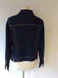 DKNY JEANS DARK BLUE DENIM JACKET SIZE XL - Whispers Dress Agency - Womens Coats & Jackets - 4