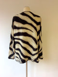 BASLER CREAM & BROWN ZEBRA PRINT WOOL & CASHMERE JUMPER SIZE 18 - Whispers Dress Agency - Sold - 3