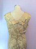Vintage Wydale Gold Brocade Evening Dress Size 18 Fit 14/16 - Whispers Dress Agency - Sold - 4