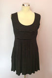 The Masai Clothing Company Black & White Stripe Top & Cardigan Size S - Whispers Dress Agency - Sold - 3