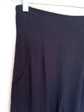 Temperley Black High Waist Wide Leg Trousers Size 10 - Whispers Dress Agency - Sold - 2