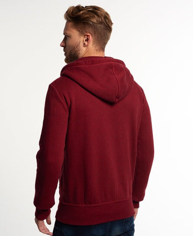 Brand New Superdry Burgundy Zip Up Hoodie Top Size XL - Whispers Dress Agency - Sold - 4