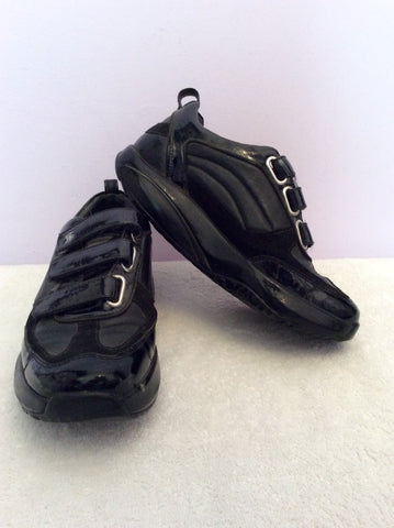 MBT Black Namo Patent Leather Trainers Size 4/37 - Whispers Dress Agency - Sold - 1